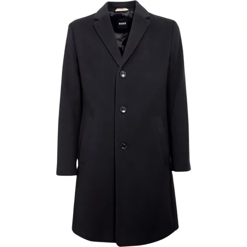 Formal Slim Fit Wool Coat , male, Sizes: L, M - Hugo Boss - Modalova