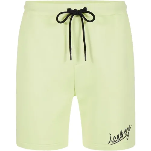 Lime Shorts , male, Sizes: M, XL, S, L - Iceberg - Modalova