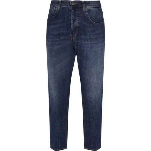 Slim-Fit Dark Denim Jeans , male, Sizes: W38 - Dondup - Modalova