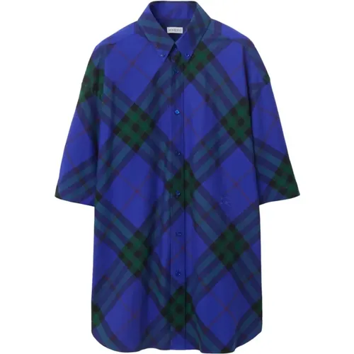 Oversized Button-Down Shirt , male, Sizes: M, XL - Burberry - Modalova