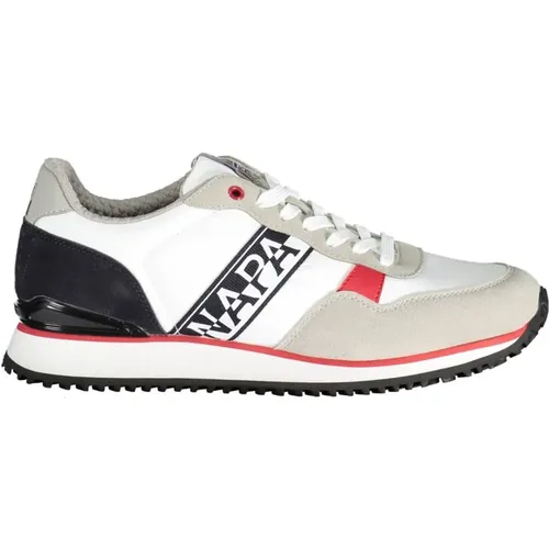 Weiße Polyester Sneaker mit Logo - Napapijri - Modalova