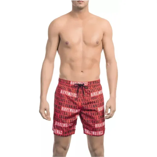 Print Swim Shorts for Women , male, Sizes: 2XL, M, S, L, XL - Bikkembergs - Modalova