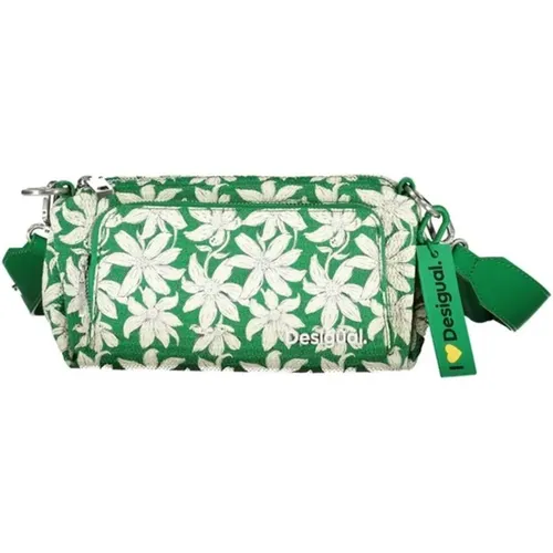 Grüne Handtasche mit mehreren Taschen - Desigual - Modalova