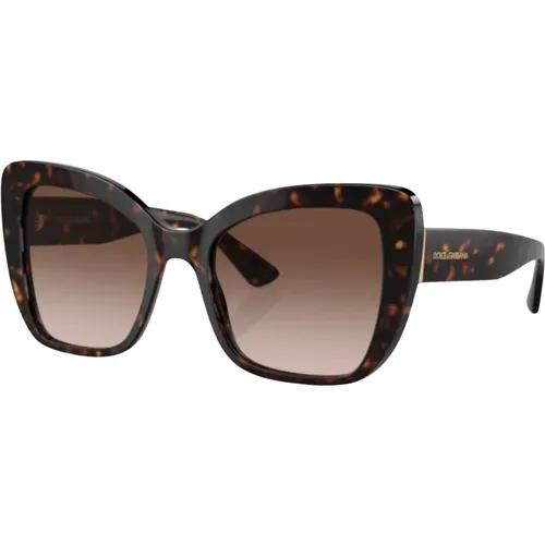 Womens Butterfly Sunglasses Havana , female, Sizes: 54 MM - Dolce & Gabbana - Modalova