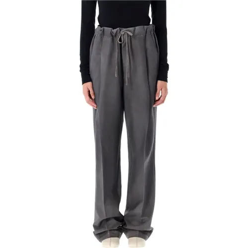 Luxurious Wool Mohair Wide Leg Trousers , female, Sizes: XS - Maison Margiela - Modalova