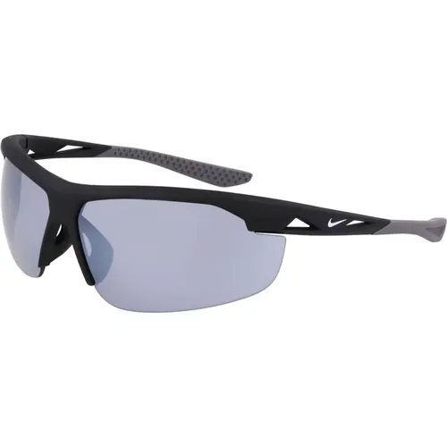 Stylish Sunglasses with Flash Grey Lenses , unisex, Sizes: ONE SIZE - Nike - Modalova