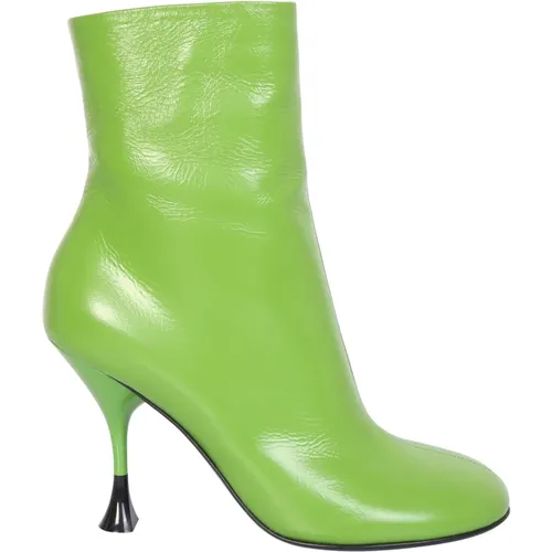 Lidia ankle boots in bold color by 3 Juin made of leather , female, Sizes: 4 UK - 3Juin - Modalova