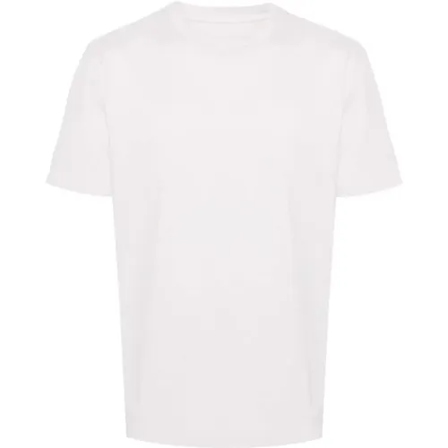 Graue T-Shirts und Polos,Graues Baumwoll-Crewneck-T-Shirt mit Ikonischen Nähten - Maison Margiela - Modalova
