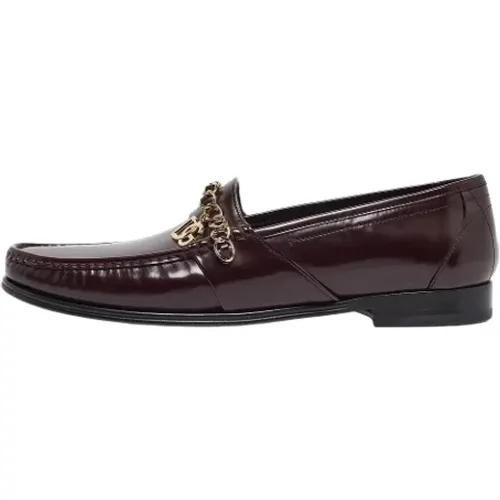 Pre-owned Leather flats , male, Sizes: 12 UK - Dolce & Gabbana Pre-owned - Modalova