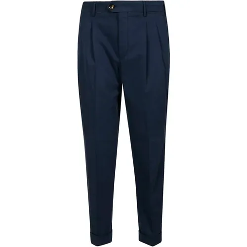 Cotton Trousers with 2 Pleats , male, Sizes: L, S, XL - PT Torino - Modalova