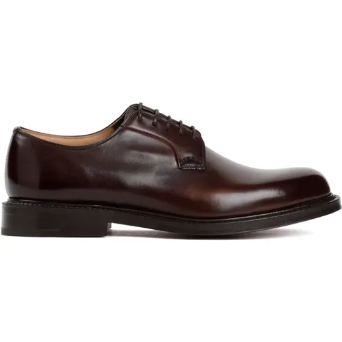 Leather Lace-Up Shoes , male, Sizes: 8 1/2 UK, 6 UK, 10 UK, 7 1/2 UK, 8 UK, 7 UK - Church's - Modalova