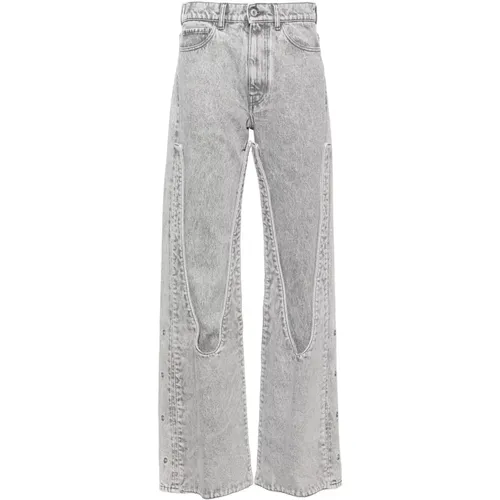 Snap Off Chap Jeans , female, Sizes: W27, W25, W29 - Y/Project - Modalova