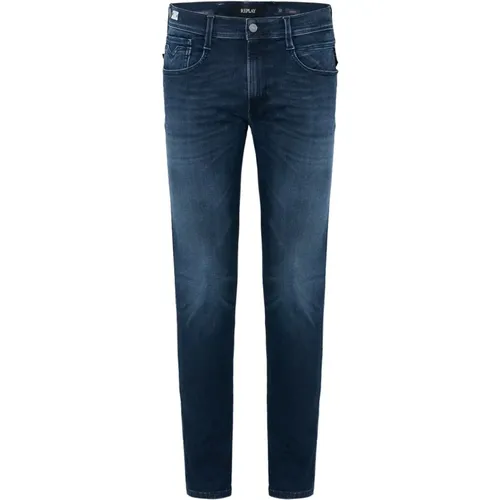 Washed Denim Jeans , male, Sizes: W32 L32, W33 L32, W31 L30, W30 L30 - Replay - Modalova
