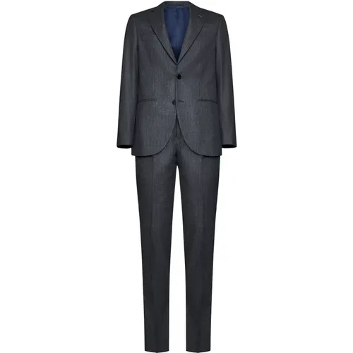 Pinstripe Blazer with Brooch Detail , male, Sizes: 3XL, 2XL, L, M, XL, S - D4.0 - Modalova