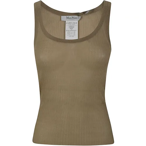 Bastia Silk Tank TOP , female, Sizes: S - Max Mara - Modalova