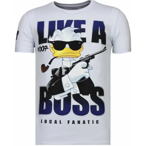 Like A Boss Duck - Herren T-Shirt - 13-6220W - Local Fanatic - Modalova