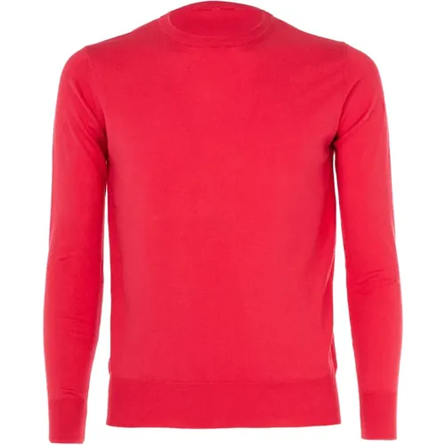 Herren Rundhals Pullover aus Baumwolle , Herren, Größe: S - CASHMERE COMPANY - Modalova