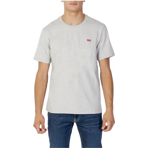 Levi's , Grey Plain Short Sleeve T-shirt , male, Sizes: M, XS - Levis - Modalova
