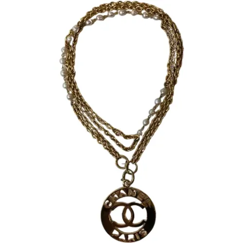 Pre-owned Fabric necklaces , female, Sizes: ONE SIZE - Chanel Vintage - Modalova