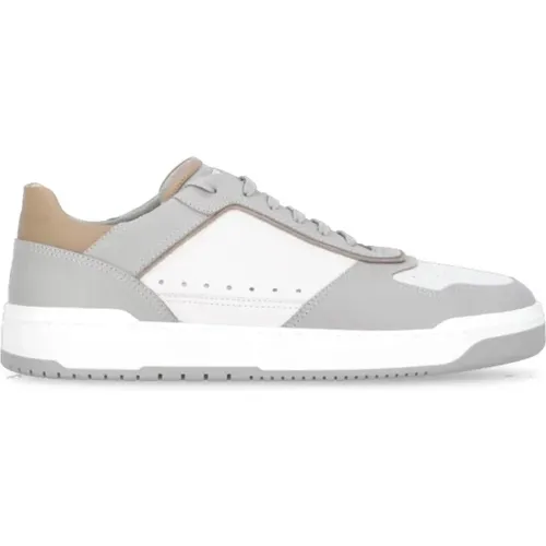 Grey Sneakers with Breathable Detail , male, Sizes: 10 UK, 6 UK, 9 UK - BRUNELLO CUCINELLI - Modalova