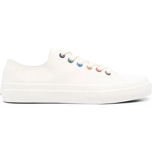 Weiße Multicolor Low-Top Sneakers , Herren, Größe: 41 EU - Paul Smith - Modalova