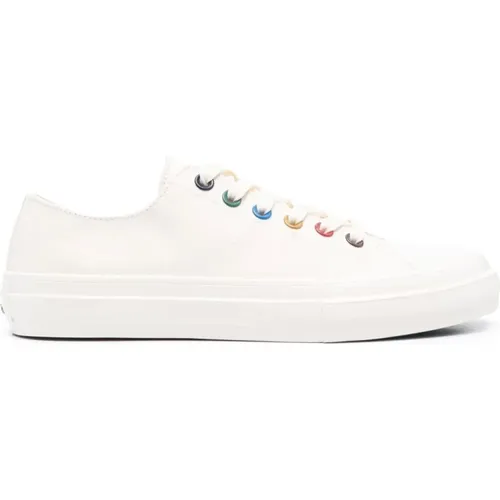 Weiße Multicolor Low-Top Sneakers , Herren, Größe: 43 EU - Paul Smith - Modalova