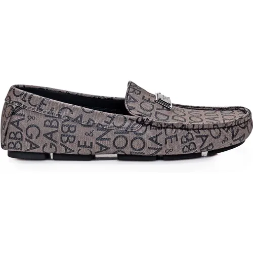 Logo Driver Moccasins , male, Sizes: 5 UK, 9 UK, 7 UK - Dolce & Gabbana - Modalova