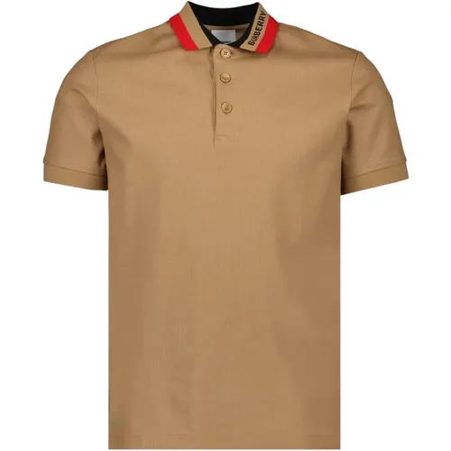 Klassisches Poloshirt , Herren, Größe: M - Burberry - Modalova