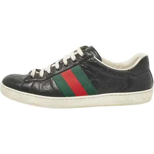 Pre-owned Leder sneakers - Gucci Vintage - Modalova