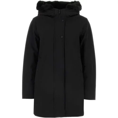 Parka Coat with Padded Design , female, Sizes: XS, S, M, L - Woolrich - Modalova