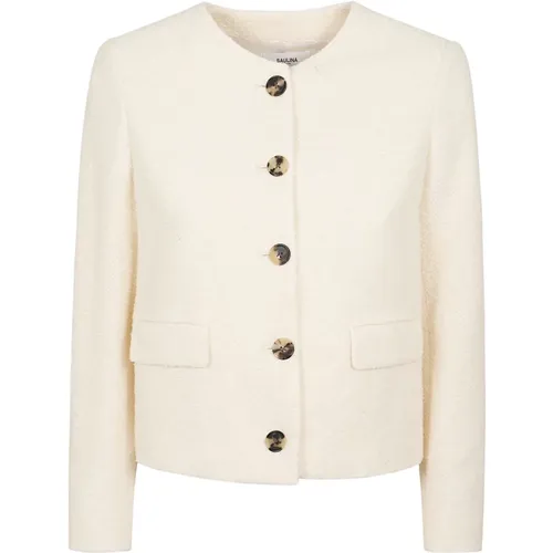 Women's Clothing Jackets Ss24 , female, Sizes: XS, S - Saulina - Modalova