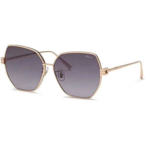 Rose Gold Smoke Gradient Sunglasses , female, Sizes: 59 MM - Chopard - Modalova