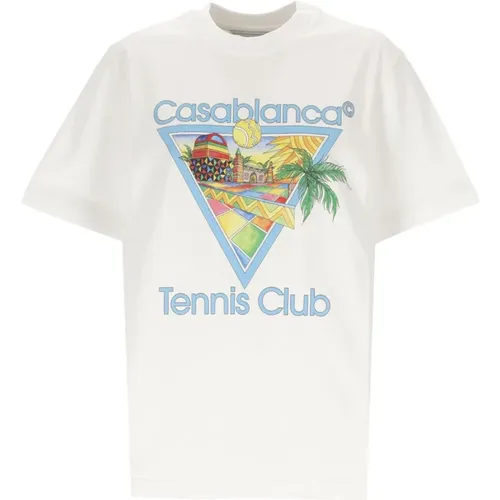 Afro Cubism Tennis Club T-shirt Weiß - Casablanca - Modalova