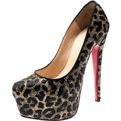 Pre-owned Rattan heels , Damen, Größe: 37 EU - Christian Louboutin Pre-owned - Modalova