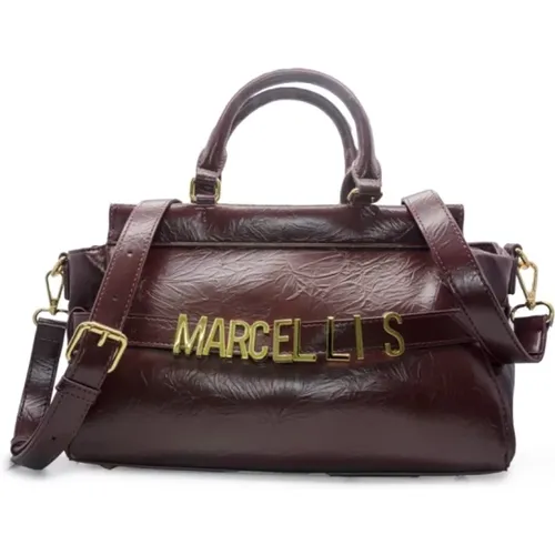 Bordeaux PU Schultertasche Heather - Marc Ellis - Modalova