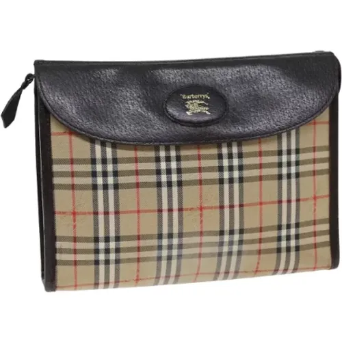 Pre-owned Canvas clutches , female, Sizes: ONE SIZE - Burberry Vintage - Modalova