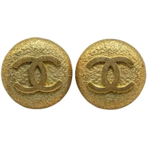 Pre-owned Metal earrings , female, Sizes: ONE SIZE - Chanel Vintage - Modalova