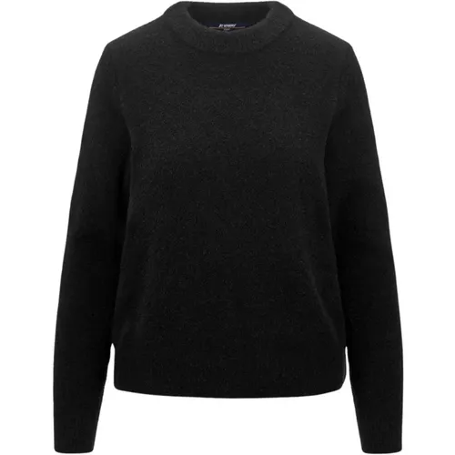 Schwarz Grauer Pullover A1X , Damen, Größe: M - K-way - Modalova