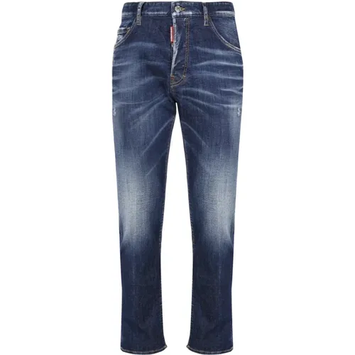 Blaue Jeans mit 98% Baumwolle , Herren, Größe: 2XL - Dsquared2 - Modalova