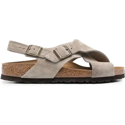 Sandalen mit Kreuzriemen , Damen, Größe: 35 EU - Birkenstock - Modalova