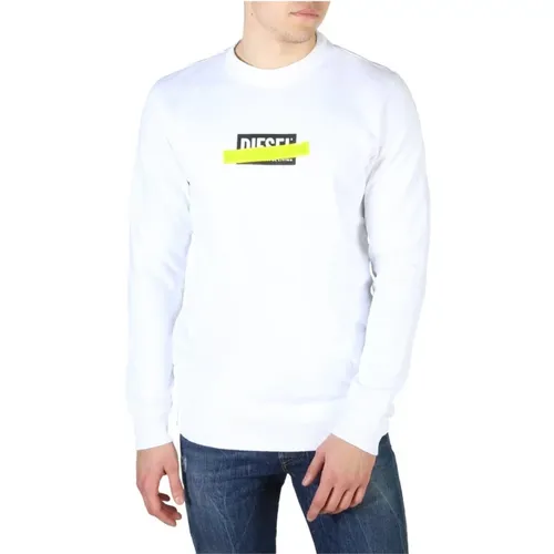 Herren Sweatshirt aus Baumwolle mit Applikationen - Diesel - Modalova