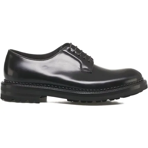 Leather Lace-Up Shoes , male, Sizes: 8 UK, 9 UK - Green George - Modalova