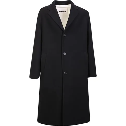 Minimalist Style Coat for Men , male, Sizes: M, L - Jil Sander - Modalova