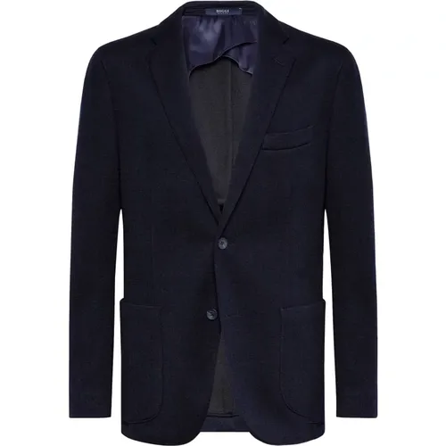 Woll-Jersey-Blazer Stil Bari , Herren, Größe: 4XL - Boggi Milano - Modalova