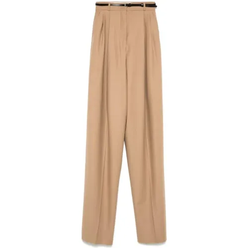 Wool Blend Wide Leg Trousers , female, Sizes: S, 2XS - SPORTMAX - Modalova