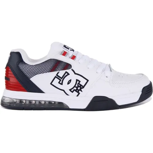 White Leather Skate Sneakers Men , male, Sizes: 8 UK - DC Shoes - Modalova