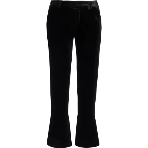 Velvet Bootcut Pants in , female, Sizes: S, L, M - Balmain - Modalova