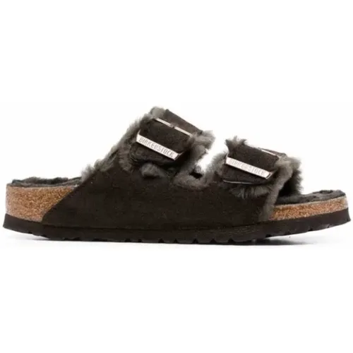 Arizona Shearling Sandalen , Herren, Größe: 40 EU - Birkenstock - Modalova