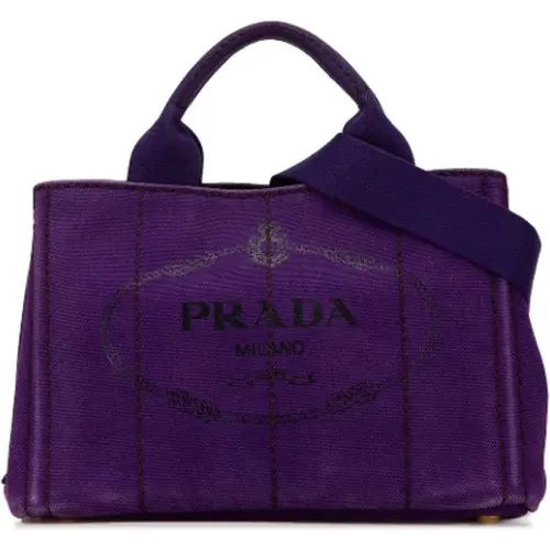 Pre-owned Canvas totes , female, Sizes: ONE SIZE - Prada Vintage - Modalova