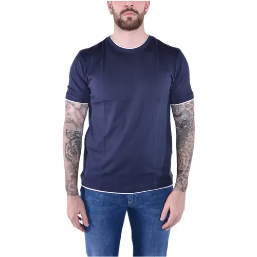 Luxuriöses Giza Cotton Crew Neck T-Shirt - Eleventy - Modalova